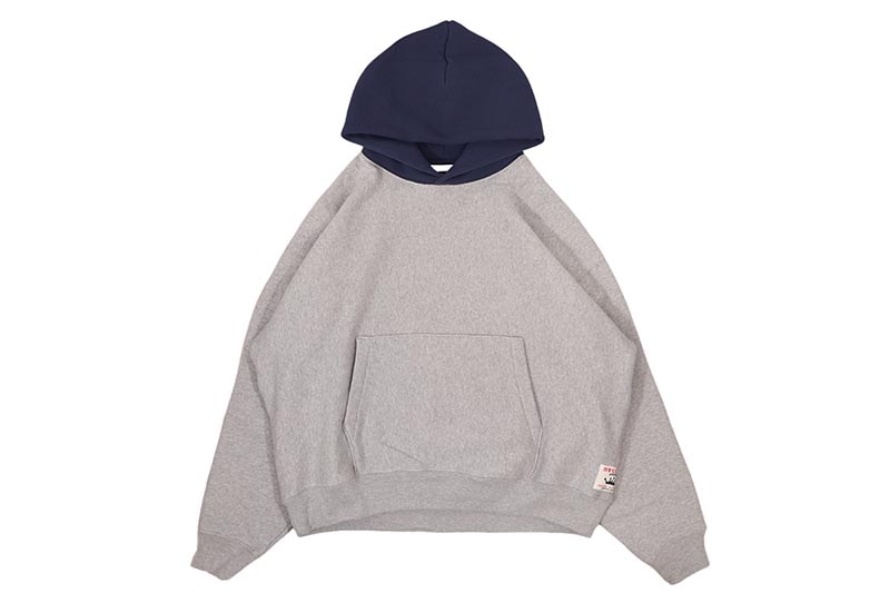 STUSSY TWO TONE HOODIE (118584:GREY HEATHER)