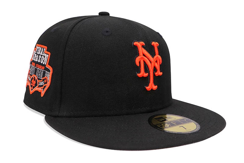 NEW ERA NEW YORK METS 59FIFTY FITTED CAP (FINAL SEASON SIDE PATCH/GREY UNDER VISOR/BLACK) 14693474