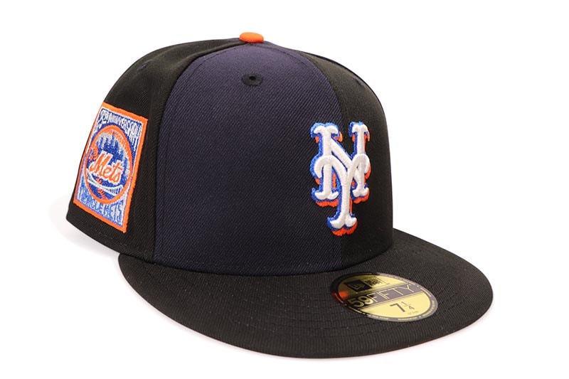 NEW ERA NEW YORK METS 59FIFTY FITTED CAP (MIRACLE METS SIDE PATCH/GREY UNDER VISOR/PINWHEELS)