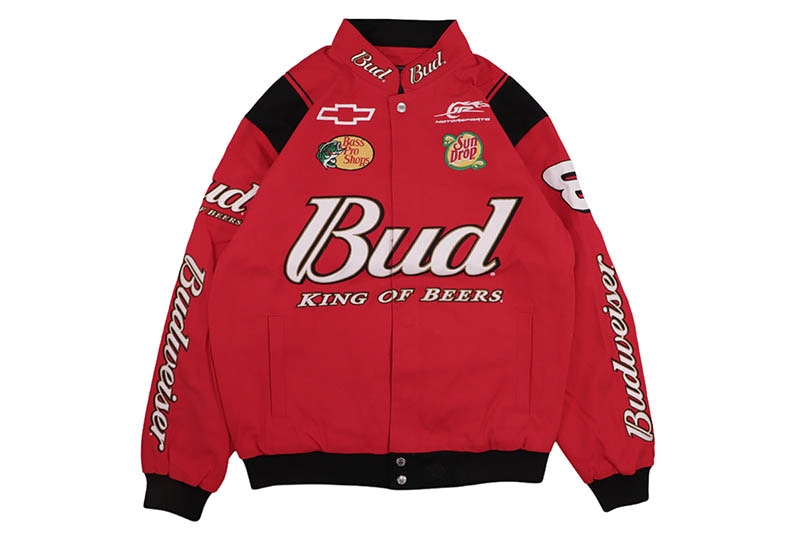 JH Design DALE EARNHARDT JR. BUDWEISER NASCAR TWILL JACKET