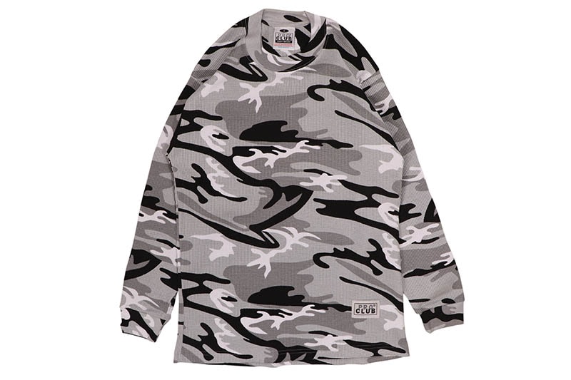 PRO CLUB HEAVYWEIGHT COTTON LONG SLEEVE THERMAL TOP (CITY CAMO V2) 115