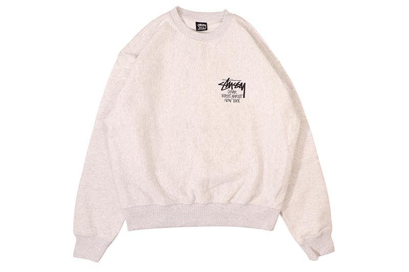 STUSSY STOCK DSM NEW YORK CREW (ASH) | Brand,S-Z,STUSSY
