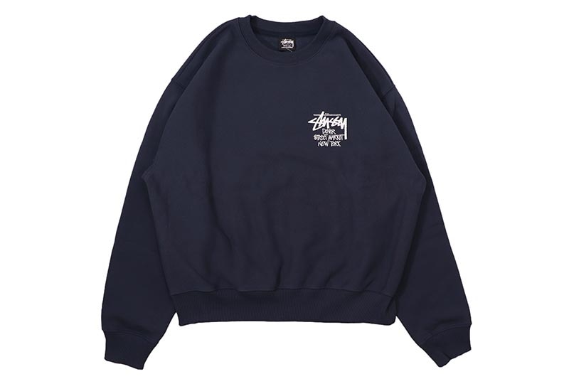 STUSSY STOCK DSM NEW YORK CREW (NAVY)