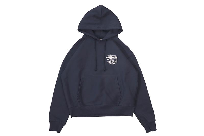 STUSSY STOCK DSM NEW YORK HOOD (NAVY)