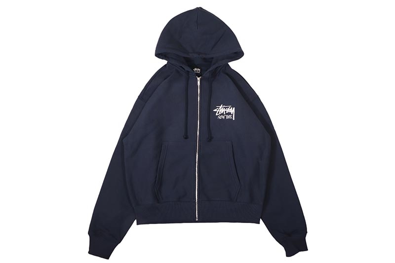 STUSSY STOCK NEW YORK ZIP HOOD (3973976:NAVY)