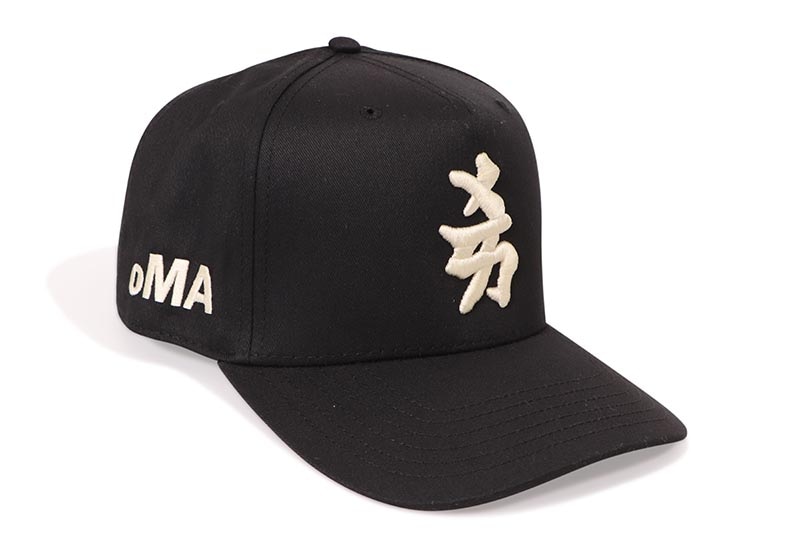 oMA STUDIOS NY JAPAN CURVED BRIM HAT (BLACK/CREAM)
