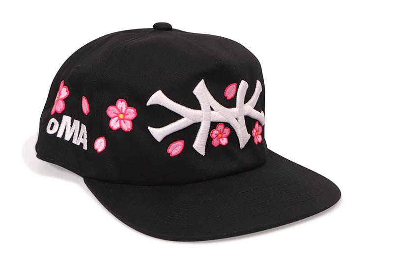 oMA STUDIOS NY CHERRY BLOSSOM HAT (BLACK)