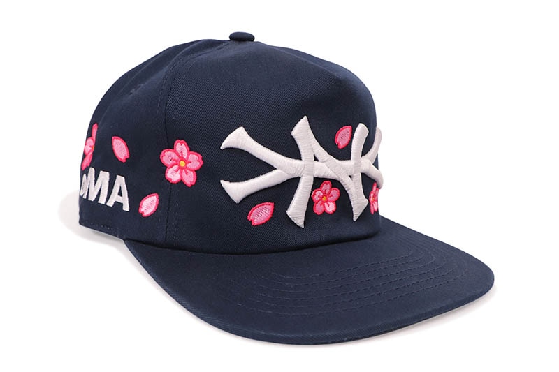 oMA STUDIOS NY CHERRY BLOSSOM HAT (NAVY)