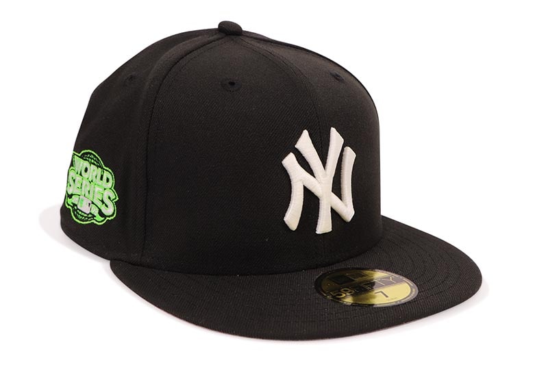 NEW ERA NEW YORK YANKEES 59FIFTY FITTED CAP (2009 WORLD SERIES SIDE PATCH/GREY UNDER VISOR/BLACK GLOW IN THE DARK) 14724843