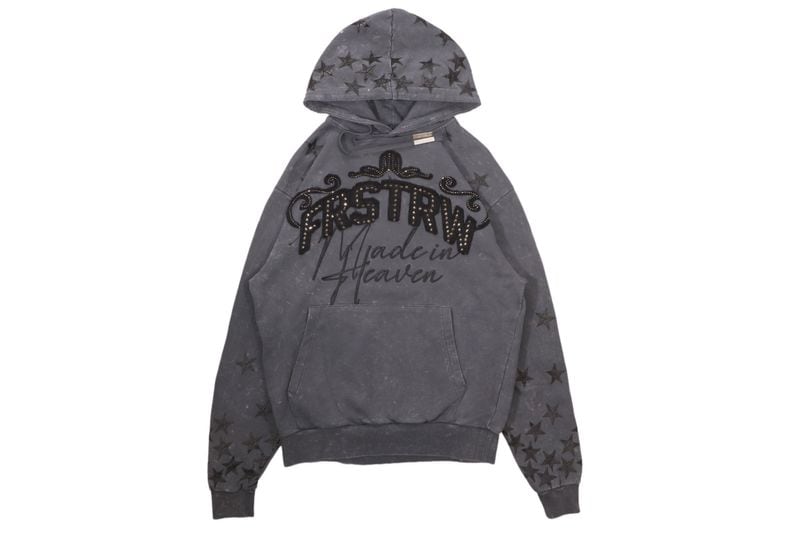 FIRST ROW MADE IN HEAVEN GATHERED STAR HOODIE (FRF2205:DK GREY)