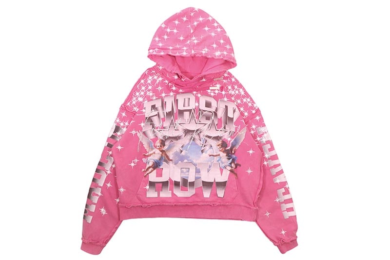 FIRST ROW MADE IN HEAVEN STARDUST HOODIE (FRF2206:PINK)