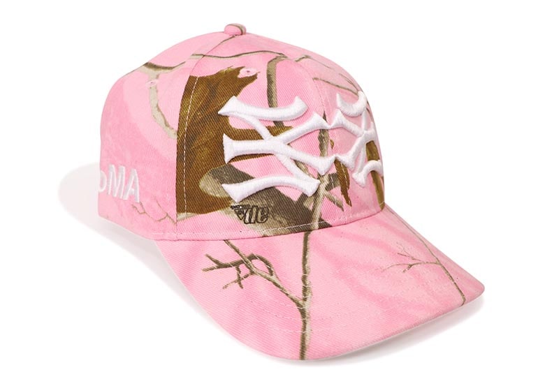 oMA STUDIOS NY NY CURVED BRIM HAT (PINK CAMO)