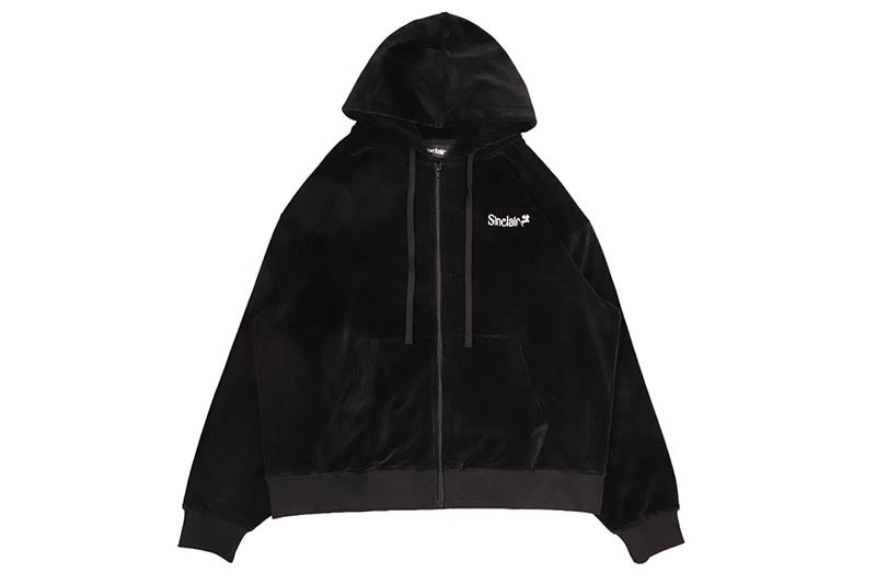 SINCLAIR VELOUR HOODIE (BLACK)