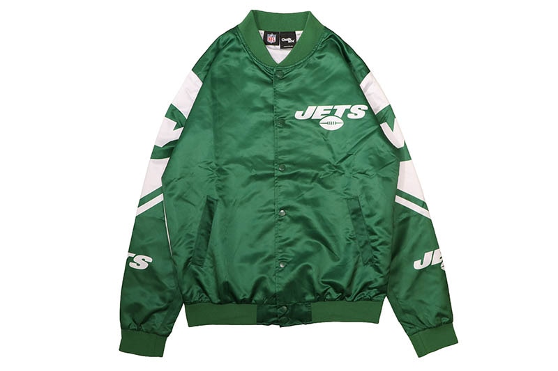 CHALK LINE NEW YORK JETS FANIMATION SATIN JACKET (CL23NYJ000)