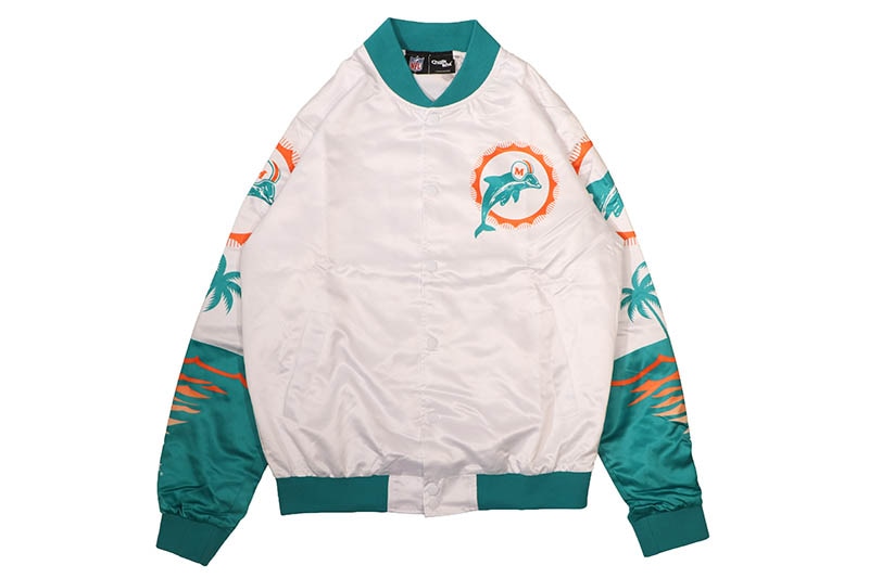 CHALK LINE MIAMI DOLPHINS FANIMATION SATIN JACKET (CL23MIA000)