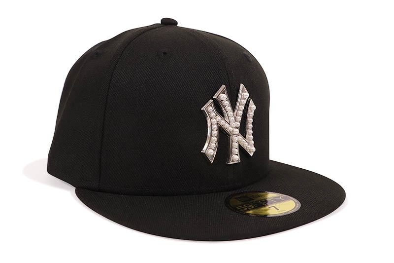 NEW ERA NEW YORK YANKEES 59FIFTY FITTED CAP (PEARL BADGE/BLACK) 14745148