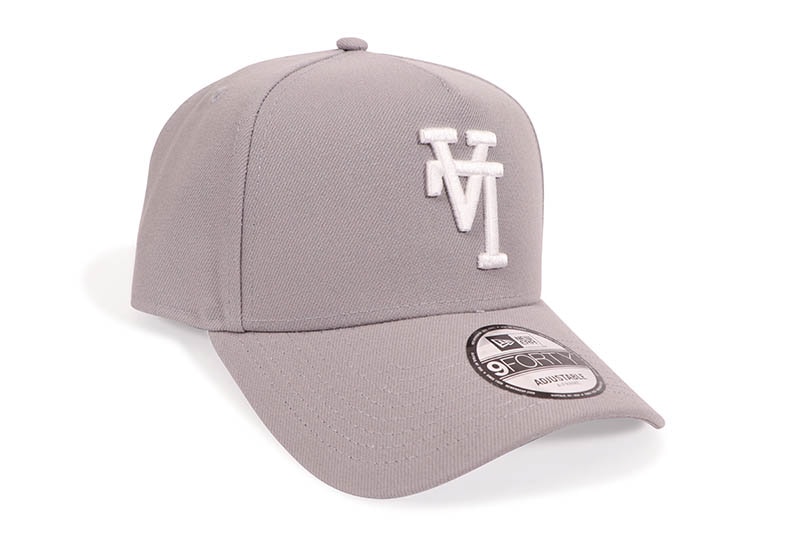 NEW ERA LOS ANGELES DODGERS UPSIDE DOWN 9FORTY A-FRAME TRUCKER CAP (GREY) 14744957