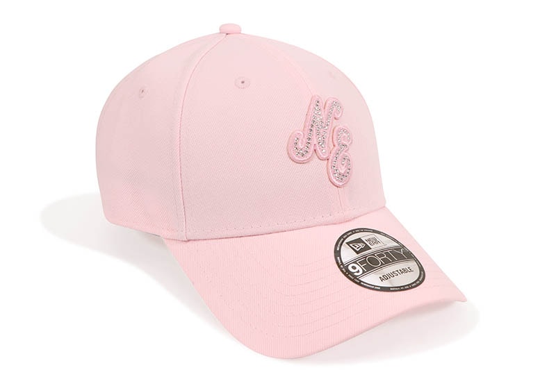 NEW ERA CLASSIC LOGO RHINESTONE 9FORTY ADJUSTABLE CAP (PINK) 14942637