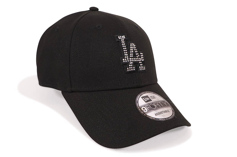 NEW ERA LOS ANGELES DODGERS RHINESTONE 9FORTY ADJUSTABLE CAP (BLACK) 14942642