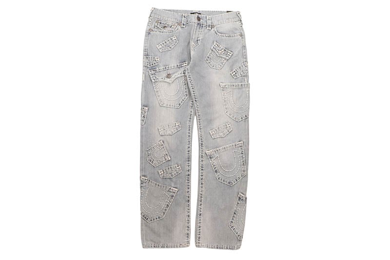 TRUE RELIGION RICKY SUPER T MULTI-POCKET STRAIGHT JEAN 34