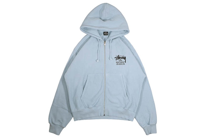 STUSSY STOCK DSM LOS ANGELES ZIP HOOD (SKY BLUE) | Brand,S-Z