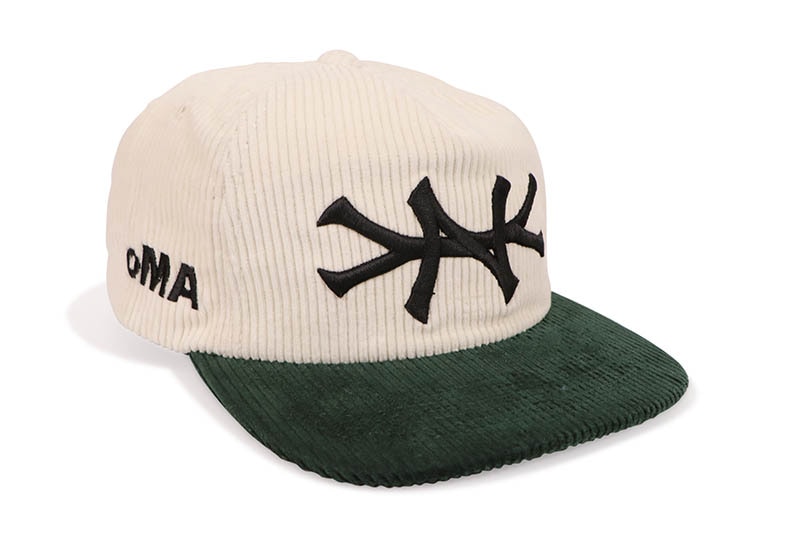 oMA STUDIOS NY CORDUROY HAT (BONE/GREEN)