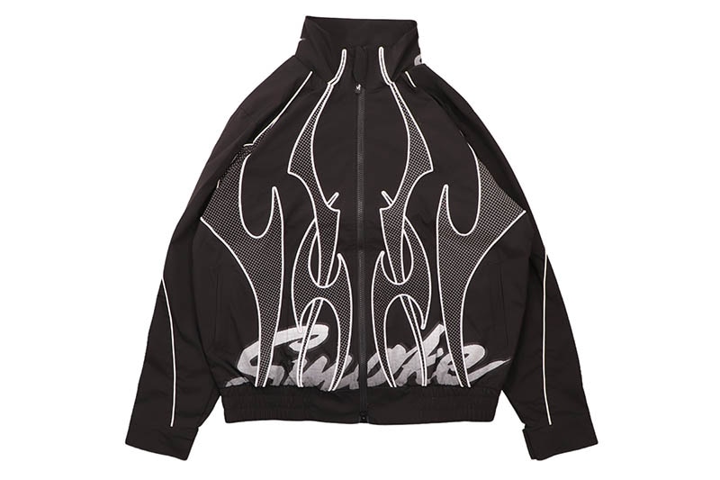 SMOKE RISE GEAR SHIFT WINDBREAKER JACKET (WW26S486:BLACK)