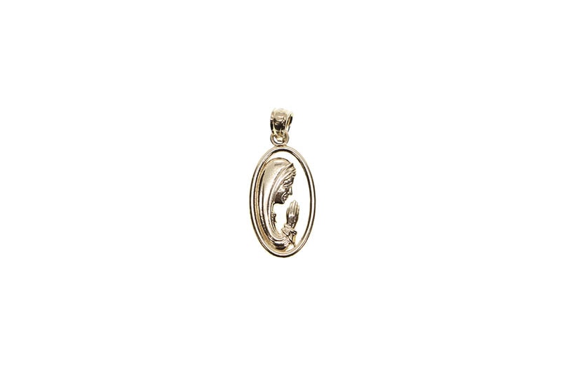 VIRGIN MARY OVAL CHARM
