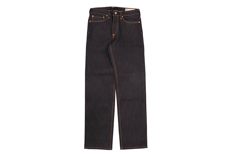 EVISU SEAGULL PRINT POCKETS REGULAR FIT JEANS #2020 (2EAHTM5JE123320DN:RAW INDIGO)