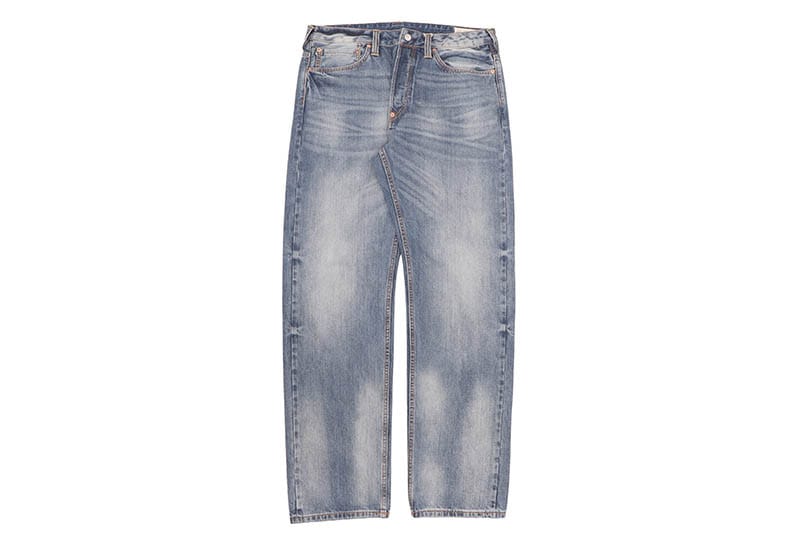 EVISU YELLOW DAICOCK PRINT REGULAR FIT JEANS #2020 (2EAHTM5JE124720DN:INDIGO)