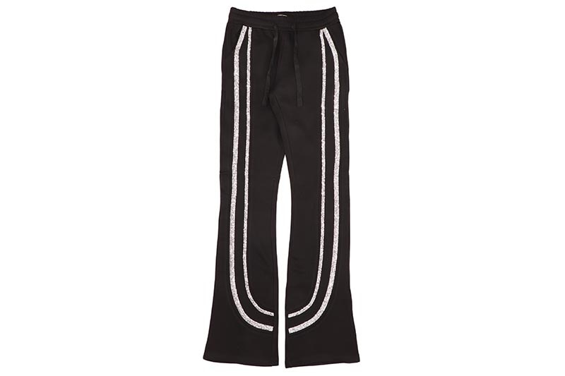VOYAGE STUDIO RHINESTONE SWEATPANTS (53P29-BK:BLACK)