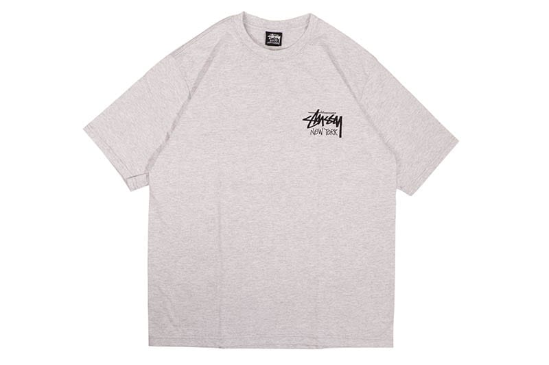 STUSSY STOCK NEW YORK T-SHIRTS (GREY HEATHER) 3903976 | Brand,S-Z