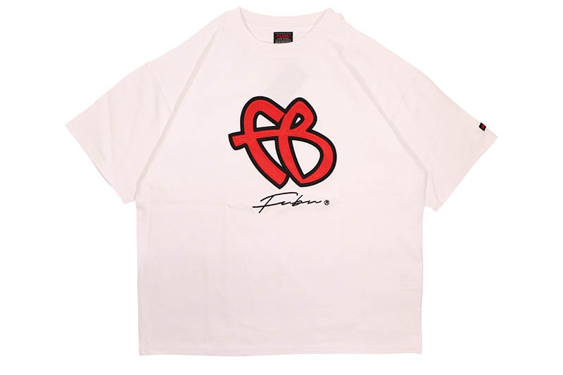 FUBU PATCH FB T-SHIRTS (FAM-61708:WHITE)