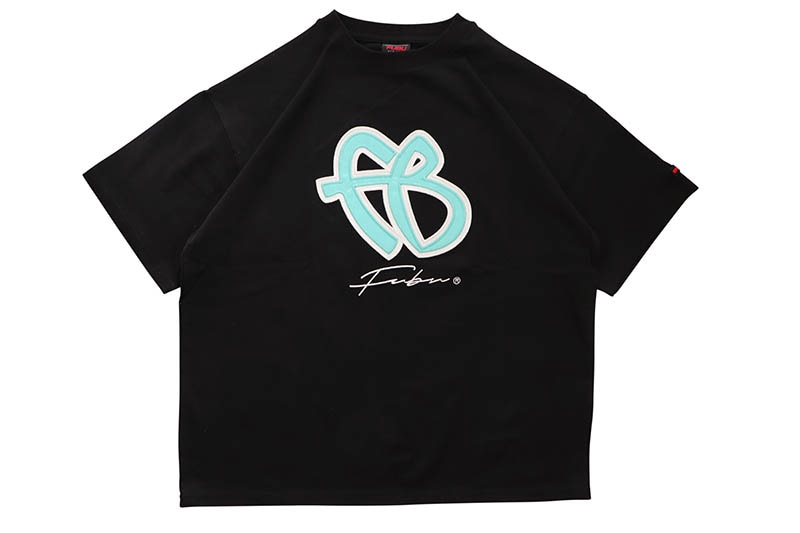 FUBU PATCH FB T-SHIRTS (FAM-61708:BLACK)