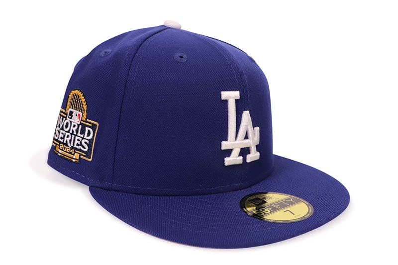 NEW ERA LOS ANGELES DODGERS 59FIFTY FITTED CAP (2024 WORLD SERIES SIDE PATCH/GREY UNDER VISOR/DARK ROYAL) 70945771