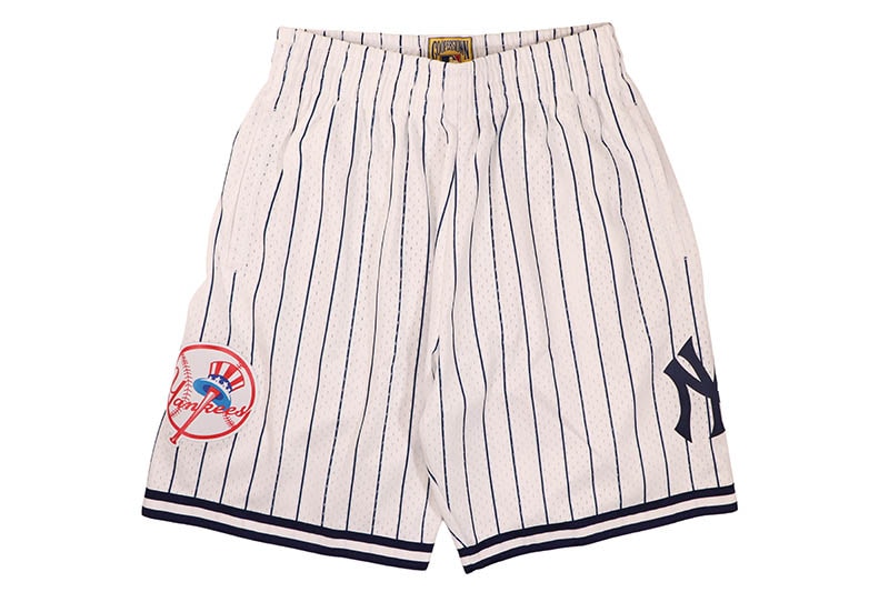 MITCHELL & NESS TEAM ID MESH SHORTS (WHITE) PSHR4434