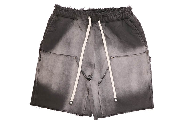GODSPEED CARPENTER DISTRESSED SHORTS (BLACK SUN FADE)