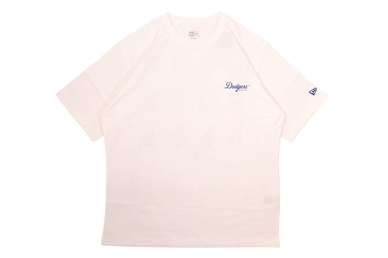 NEW ERA LOS ANGELES DODGERS COOPERSTOWN WASHED COTTON TEE (OFF WHITE) 14856632