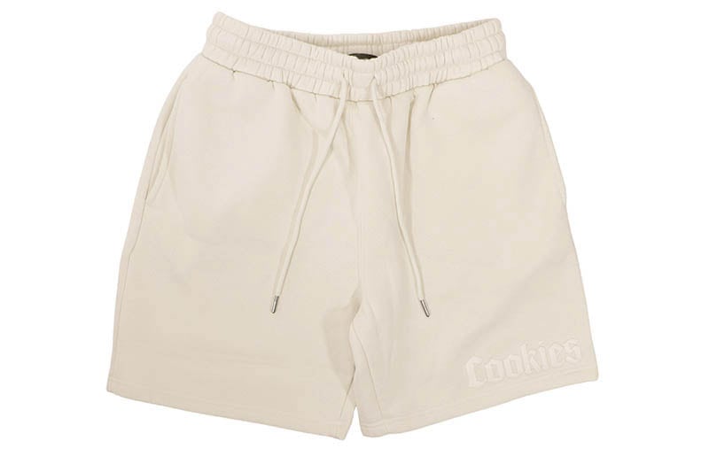 COOKIES CORE HEAVYWEIGHT FLEECE SHORTS (TAN) CM253BKS08