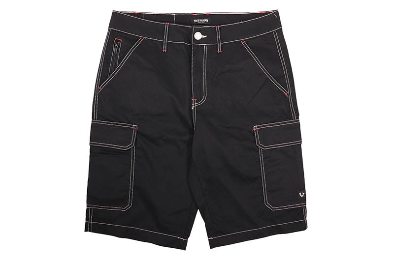 TRUE RELIGION CARGO SHORTS (108056:JET BLACK) | Brand,S-Z,TRUE