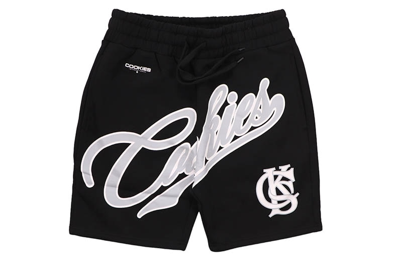 COOKIES INTERMURAL FLEECE SHORTS (BLACK) CM262BKS02 | Brand,A-F