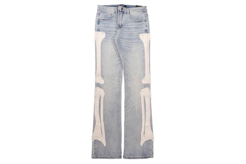 KINDRED STACKED BONE LINE DENIM PANTS (KD2215:BLUE)