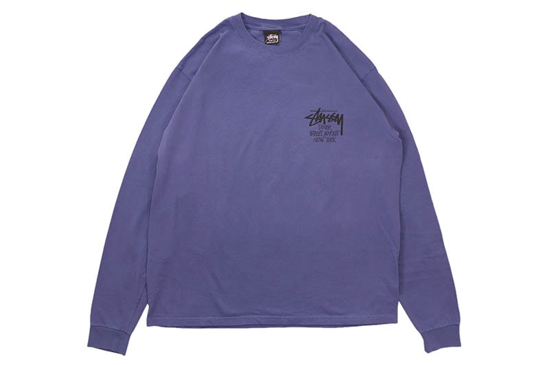 STUSSY STOCK DSM NEW YORK L/S T-SHIRT (INDIGO) 3993994P
