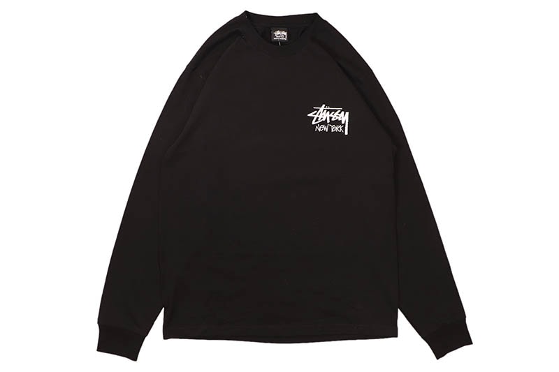 STUSSY STOCK NEW YORK L/S T-SHIRTS (BLACK) 3993976 | Brand,S-Z