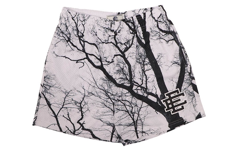 ERIC EMANUEL EE BASIC WHITE WITH BLACK SHORTS