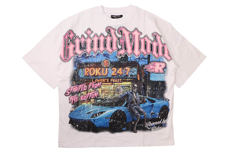 ROKU STUDIO GRIND MODE BOXY TEE (RK1481960:WHITE)