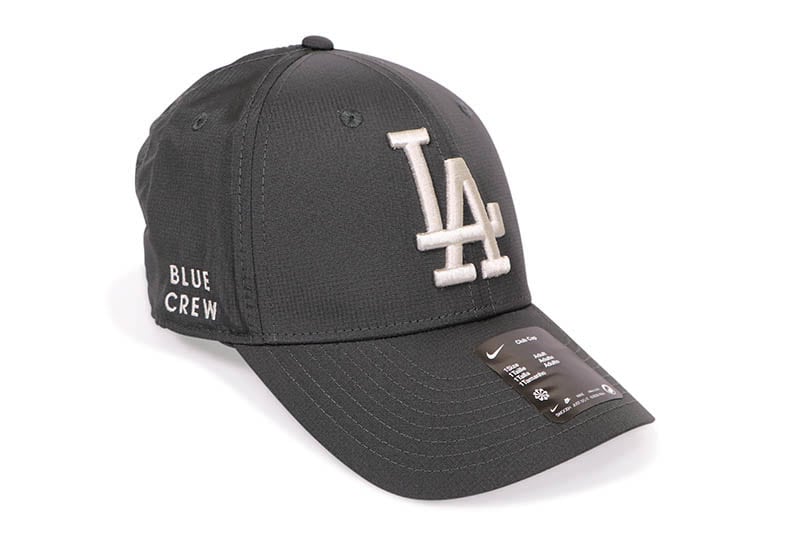 NIKE LOS ANGELES DODGERS CLUB STRUCTURED UV POLY RIPSTOP CAP (NB02-06F-LD-J3W:ANTHRACITE)