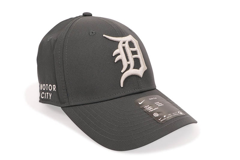 NIKE DETROIT TIGERS CLUB STRUCTURED UV POLY RIPSTOP CAP (NB02-06F-DG-J3W:ANTHRACITE)