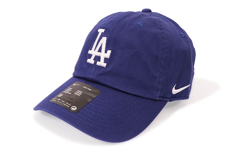NIKE LOS ANGELES DODGERS CLUB UNSTRUCTURED ORGANIC COTTON CAP (NB01-4EU-LD-BEK:LOYAL BLUE)