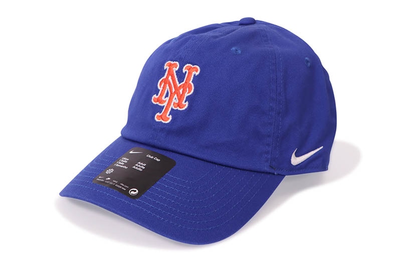 NIKE NEW YORK METS UNSTRUCTURED ORGANIC COTTON CAP (NB01-4EW-NME-BEK:RUSH BLUE)